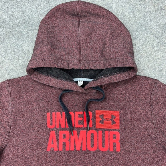 Under Armour Sweater Womens‎ Large Brown Hoodie Threadborne Fleece Sweatshirt - Picture 2 of 13
